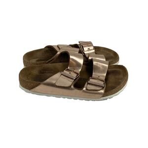 Birkenstock Arizona Soft Footbed in Metallic Copper